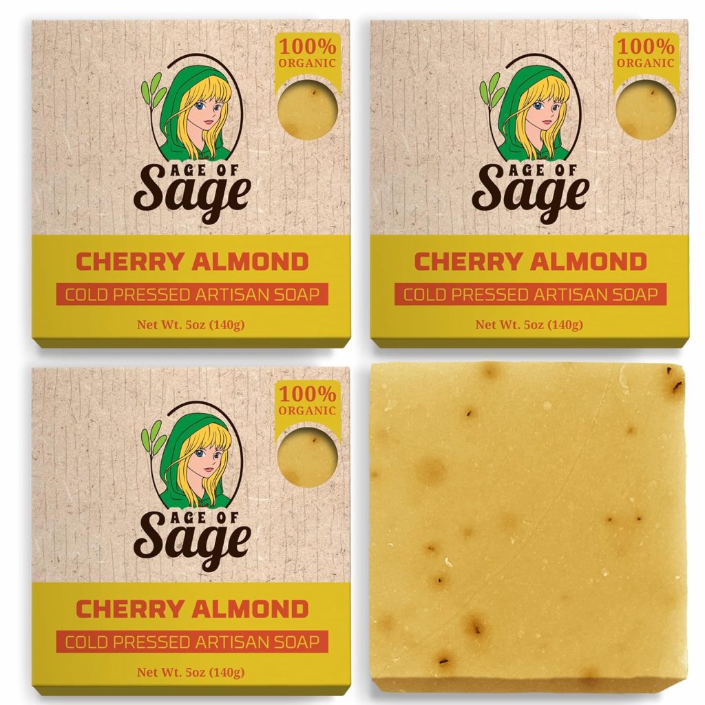 Natural Bar Soap - Cherry Almond Scent